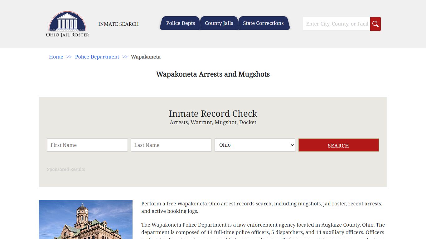 Wapakoneta Arrests and Mugshots - Jail Roster Search